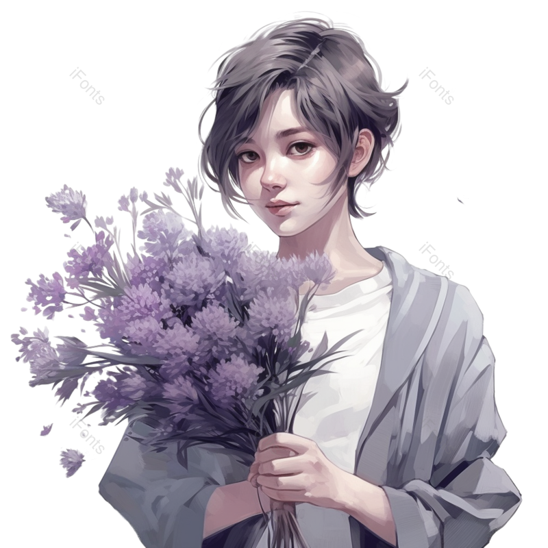 卡通图片,插画元素,花卉PNG,漫画免抠素材